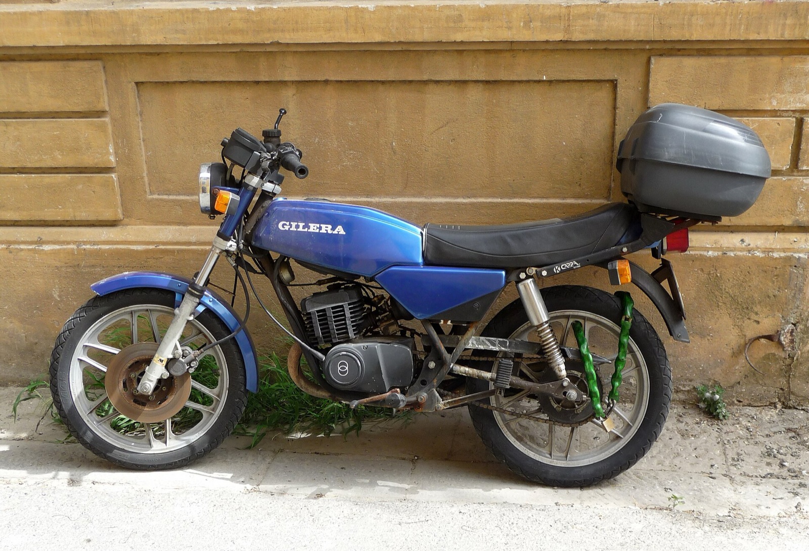 Tweetaktmotor van een Gilera